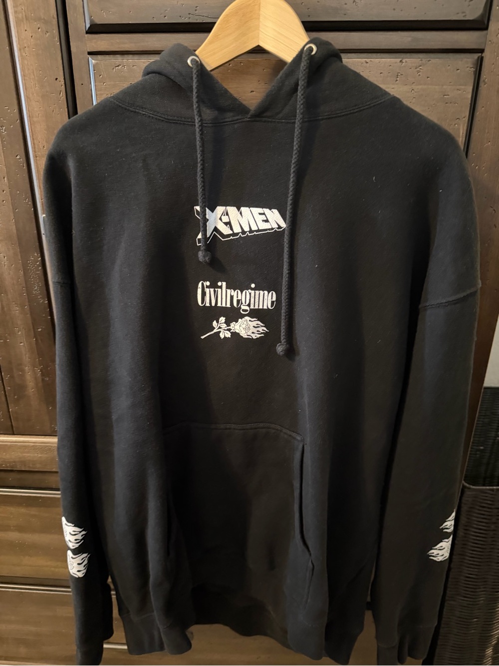 Marvel X-Men Black Pullover Hoodie With X-Men Graphic